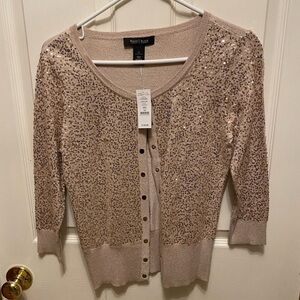 NWT White House Black Market Sparkly Sequined cardigan